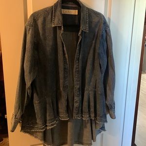 Free people denim top
